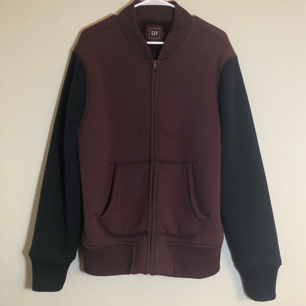 Men’s Maroon and Navy Gap jacket